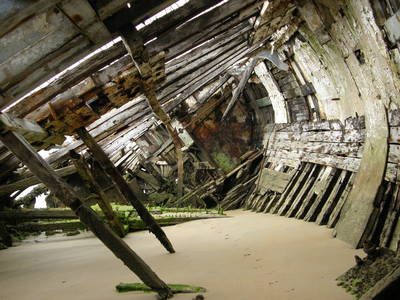 Bateau � mar�e basse