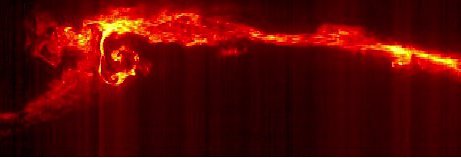 overturning internal gravity waves visualized by a rhodamine layer