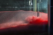 The use of PIV to investigate wave propagation over a mobile bed 